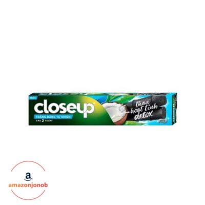 خمیردندان سفید کننده CloseUp مدل Activated Charcoal Detox Whitening با رایحه نارگیل حجم 180 گرم