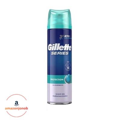 ژل اصلاح Gillette سری 3X Action مدل Protection حجم 200 میلی لیتر