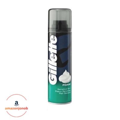 فوم اصلاح Gillette مدل Sensitive حجم 200 میلی لیتر