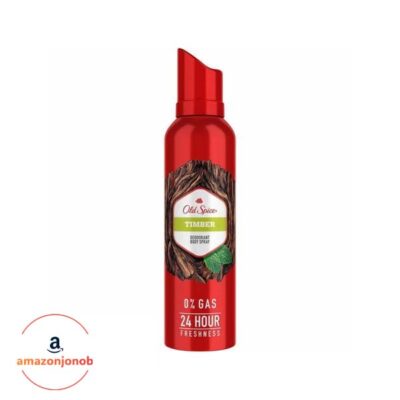 اسپری دئودورانت بدن الد اسپایس Old Spice مدل Timber حجم 140 میل