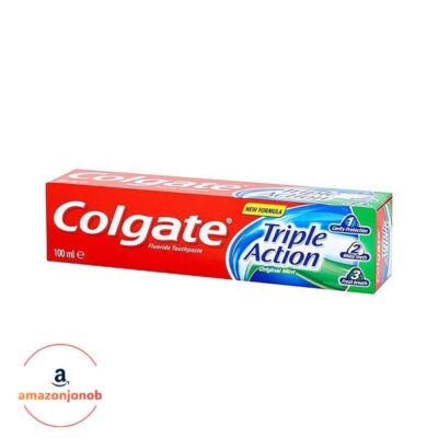 خمیر دندان Colgate مدل Triple Action حجم 100 میلی لیتر